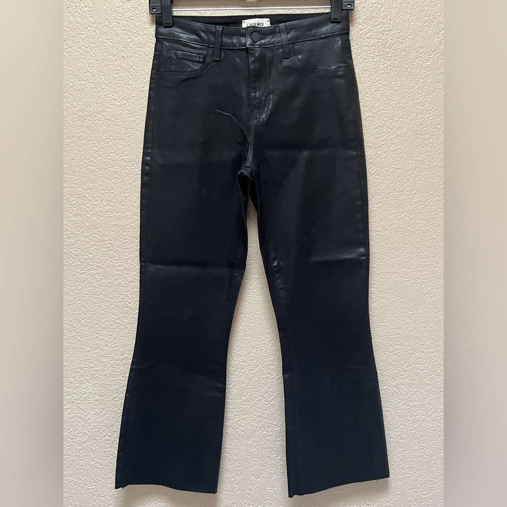 L’Agence Black Coated Women’s Pants Size 25